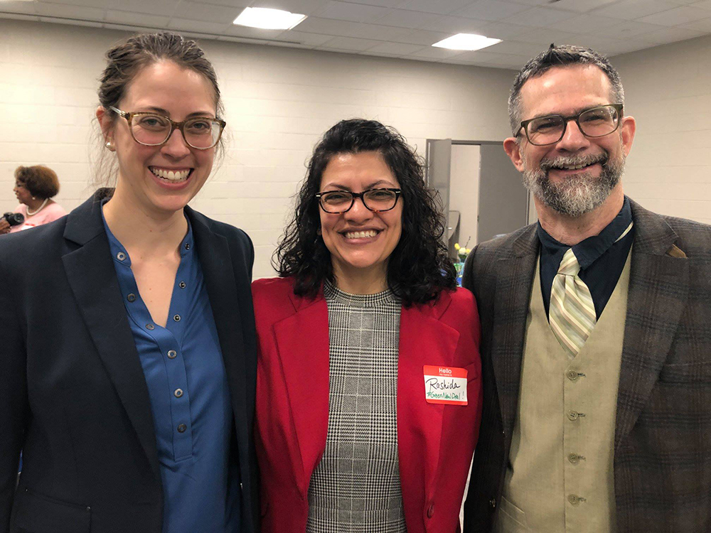 Rashida Tlaib pictured at the Kemeny Recreation Center