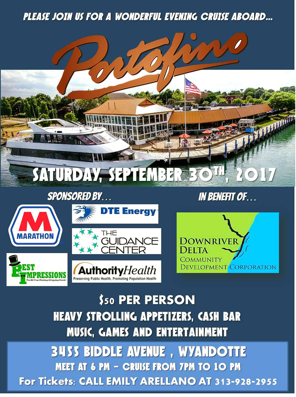 portofino's event flyer